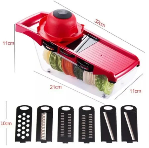 10-in-1 Mandoline Slicer & Vegetable Cutter – Stainless Steel Blades